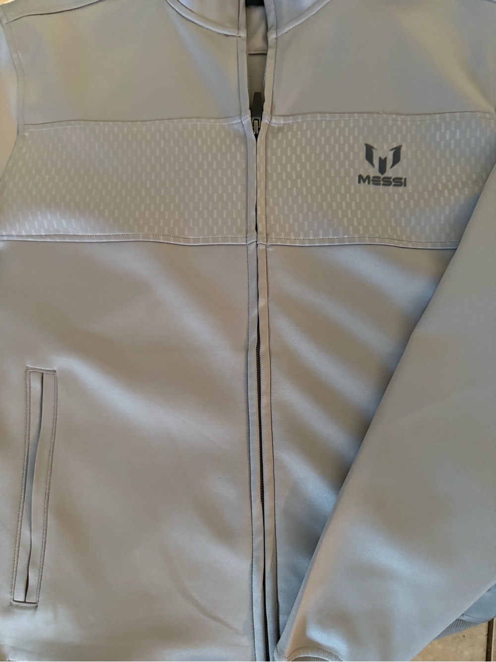 Men's Light Gray Full-Zip Jacket